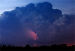 Chmura cumulonimbus z wyładowaniem atmosferycznym