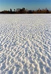 Ciekawa faktura śniegu na Roztoczu Szczebrzeszyńskim - na skraju zachodnim