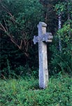 Krzyż z roku 1860 w nieistniejącej wsi Dahany