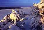 Widok ze skarpy w rejonie wsi Kąty