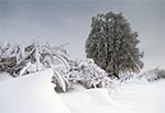 Ekstremalne warunki zimowe niedaleko Szperówki