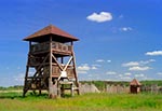 Wieża widokowa nad Huczwą, tuż obok grodziska Czerwień